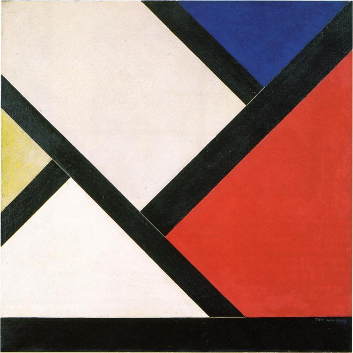 Wikioo.org - The Encyclopedia of Fine Arts - Painting, Artwork by Theo Van Doesburg - Counter composition XIV