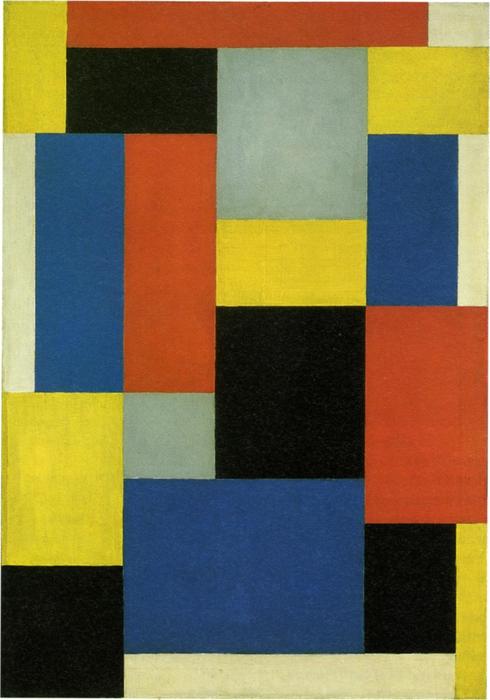 WikiOO.org - Encyclopedia of Fine Arts - Maleri, Artwork Theo Van Doesburg - Composition XX