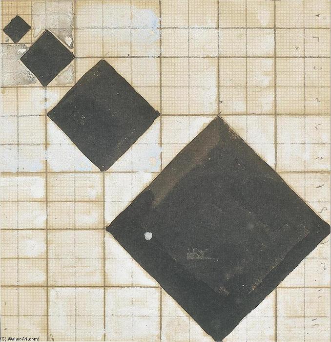 WikiOO.org - Encyclopedia of Fine Arts - Malba, Artwork Theo Van Doesburg - Arithmetic composition