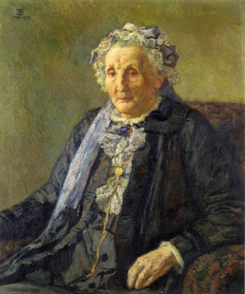 WikiOO.org - Encyclopedia of Fine Arts - Maleri, Artwork Theo Van Rysselberghe - Portrait of Madame Monnon