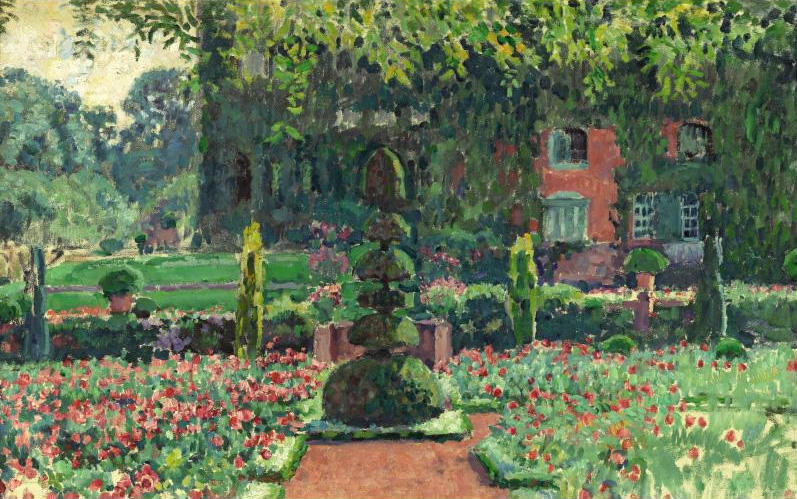 WikiOO.org - Енциклопедия за изящни изкуства - Живопис, Произведения на изкуството Theo Van Rysselberghe - Garden in summer