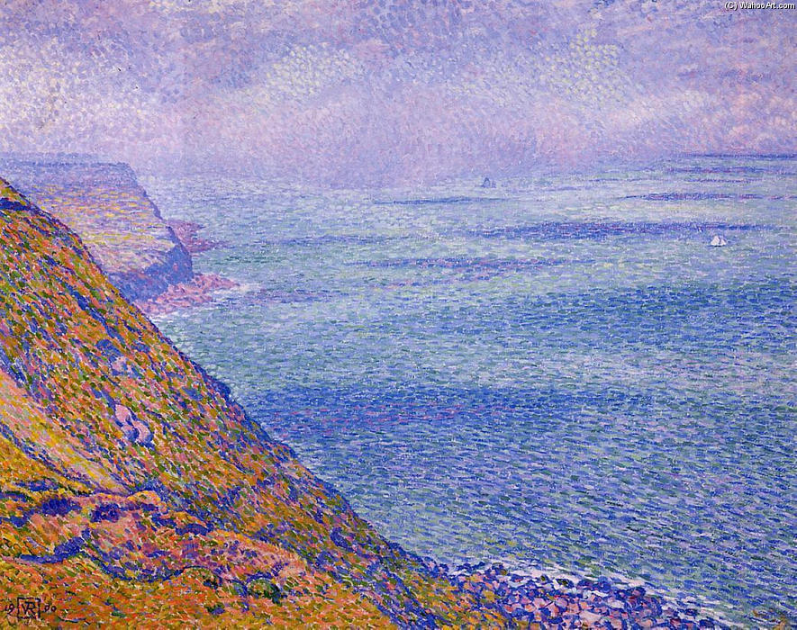 WikiOO.org - Εγκυκλοπαίδεια Καλών Τεχνών - Ζωγραφική, έργα τέχνης Theo Van Rysselberghe - The Cap Gris Nez