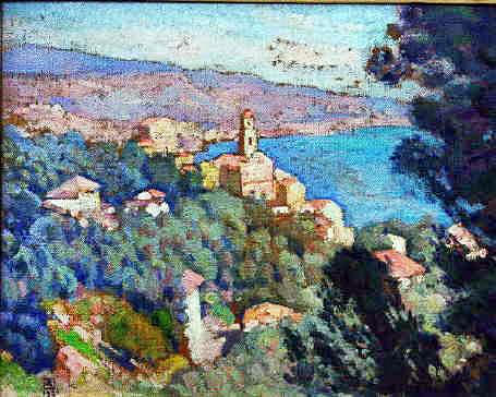 Wikioo.org - The Encyclopedia of Fine Arts - Painting, Artwork by Theo Van Rysselberghe - Mortula at Grimaldi