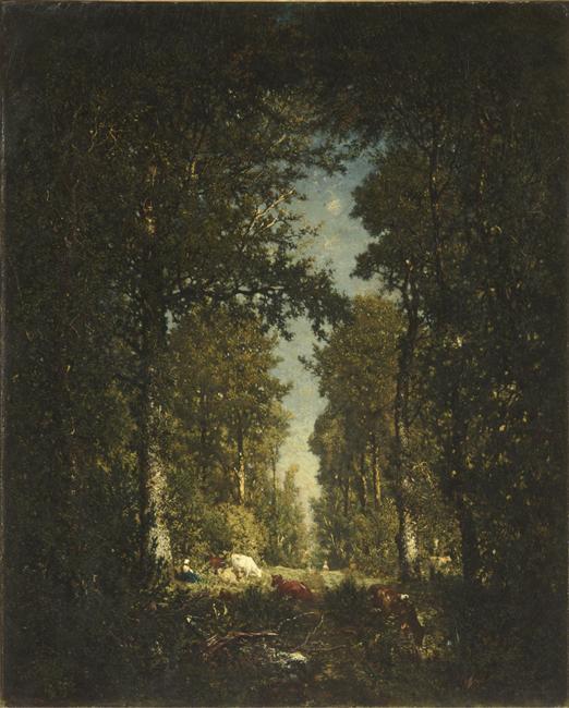 Wikioo.org – L'Encyclopédie des Beaux Arts - Peinture, Oeuvre de Theodore Robinson - Avenue, Forêt Isle Adam
