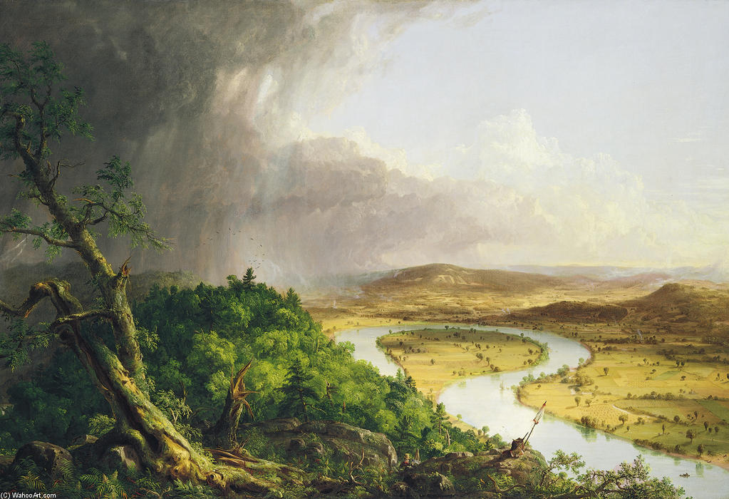 Wikioo.org - The Encyclopedia of Fine Arts - Painting, Artwork by Thomas Cole - View from Mount Holyoke