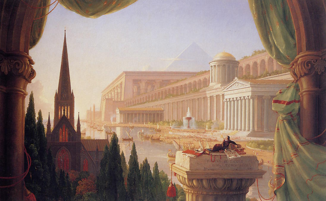 Wikioo.org - The Encyclopedia of Fine Arts - Painting, Artwork by Thomas Cole - The dream of the architect