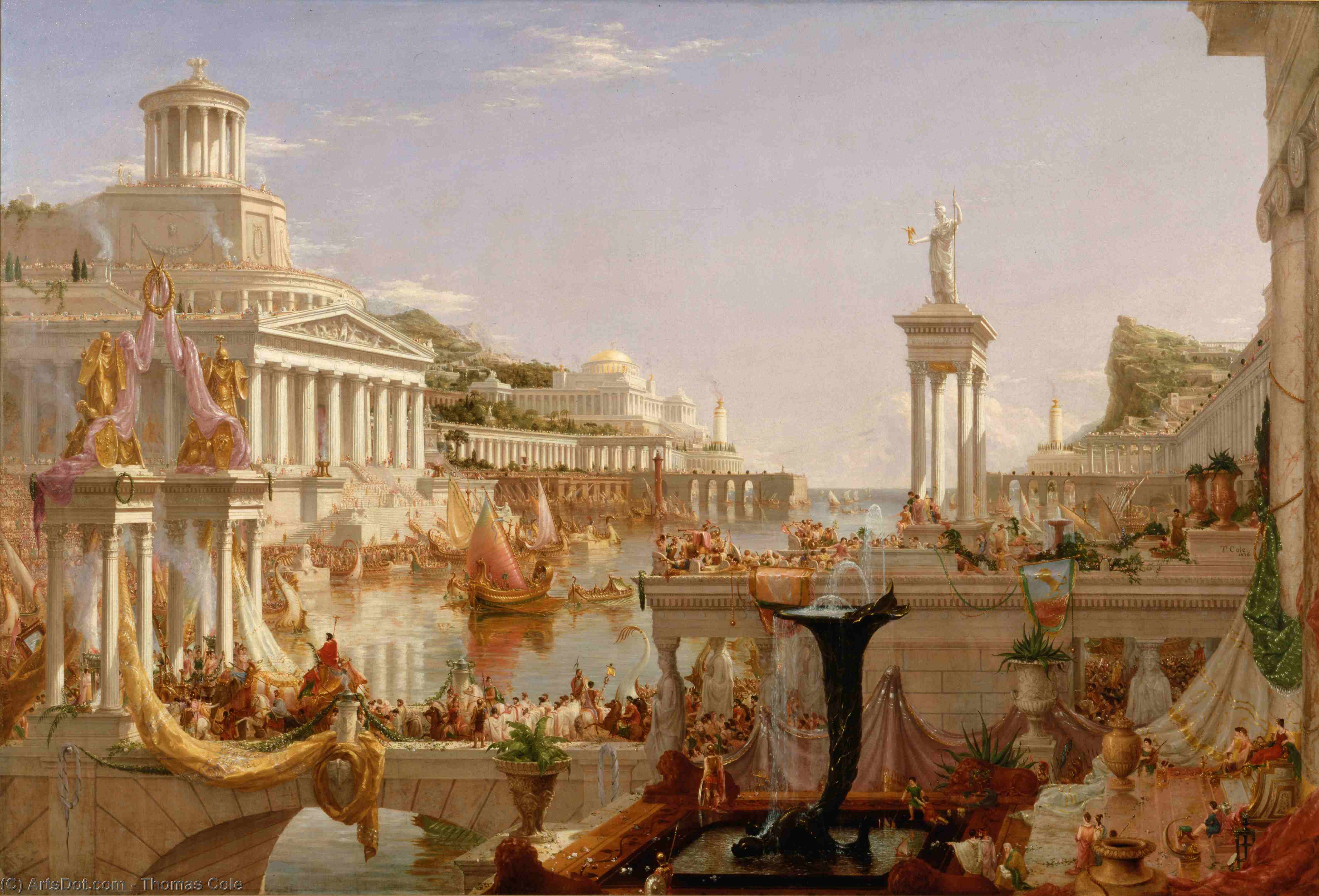 Wikioo.org - The Encyclopedia of Fine Arts - Painting, Artwork by Thomas Cole - The Course of Empire: The Consummation of the Empire