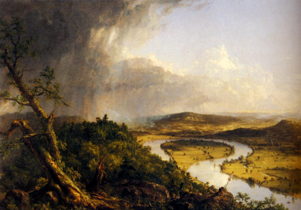 Wikioo.org - The Encyclopedia of Fine Arts - Painting, Artwork by Thomas Cole - The Oxbow (the Connecticut River near Northampton)