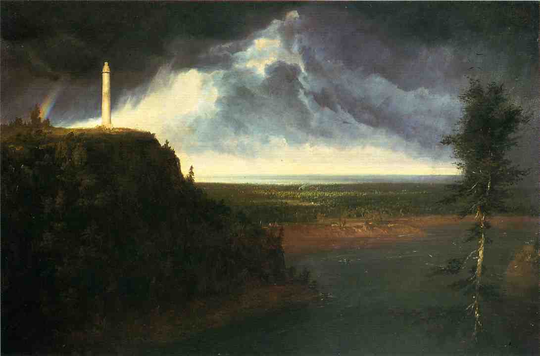 Wikioo.org - The Encyclopedia of Fine Arts - Painting, Artwork by Thomas Cole - Brock`s-Monument