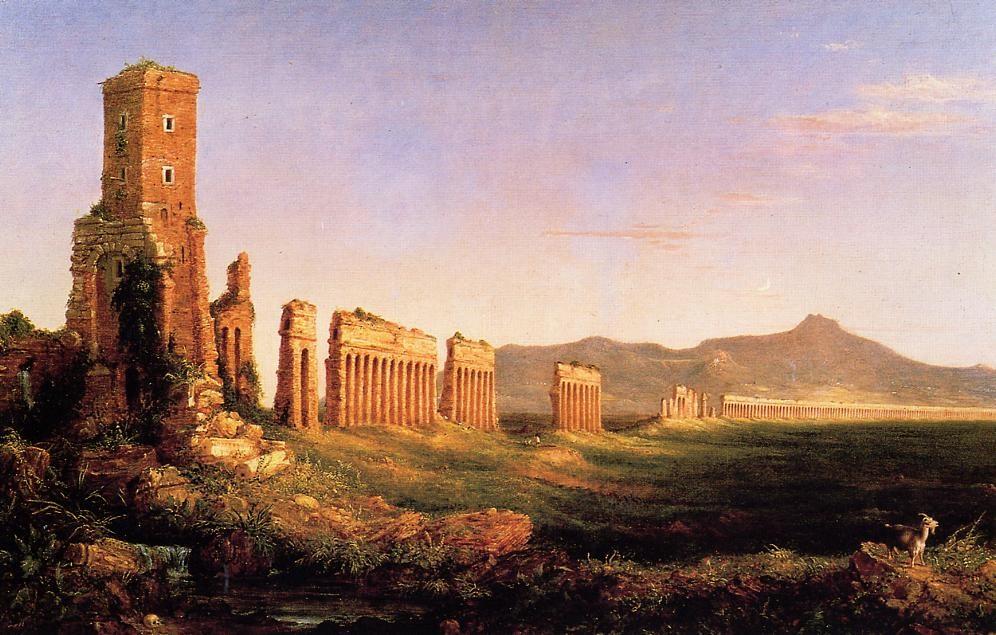 Wikioo.org - The Encyclopedia of Fine Arts - Painting, Artwork by Thomas Cole - Study for The Pilgrim of the World on His Journey