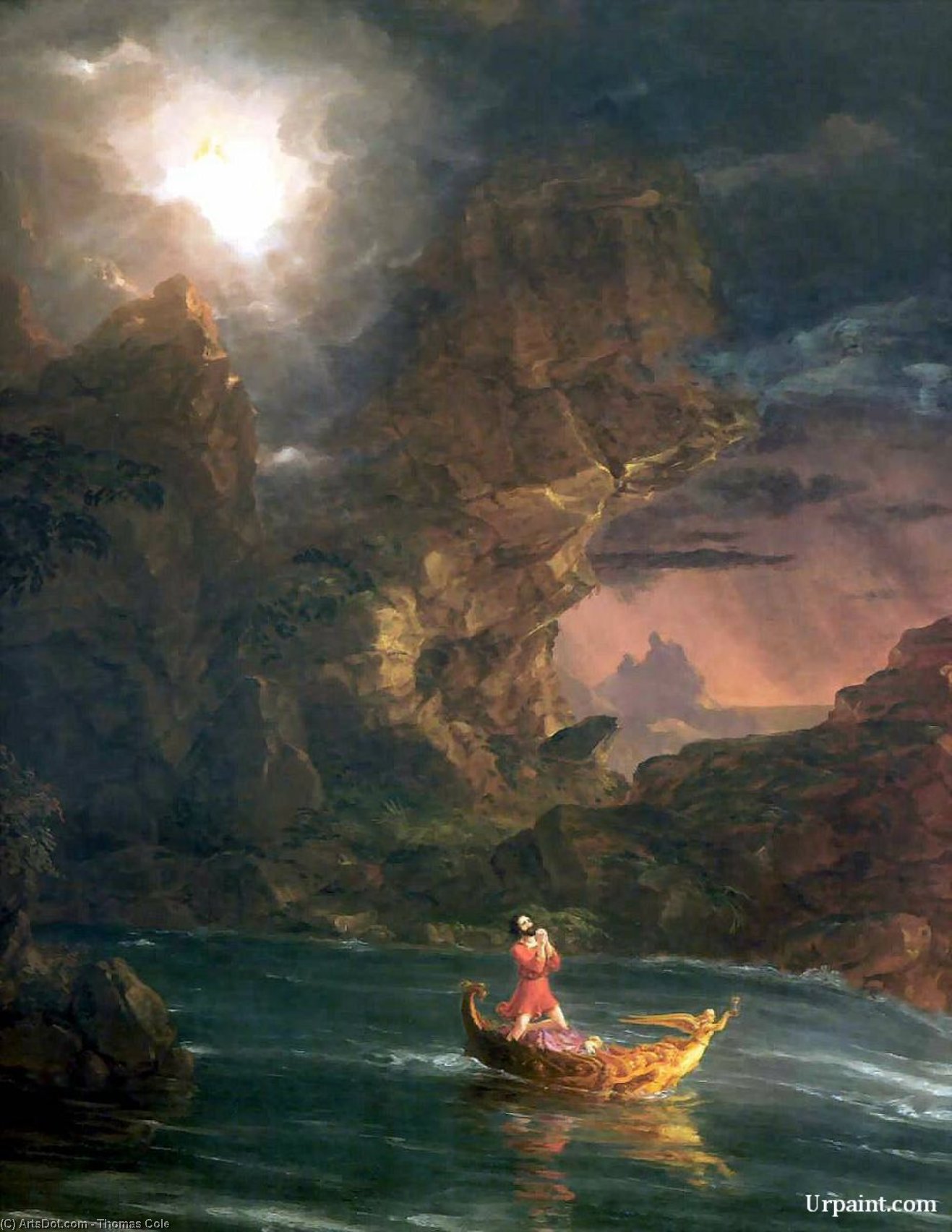 Wikioo.org - The Encyclopedia of Fine Arts - Painting, Artwork by Thomas Cole - The Voyage of Life: Manhood (detail)