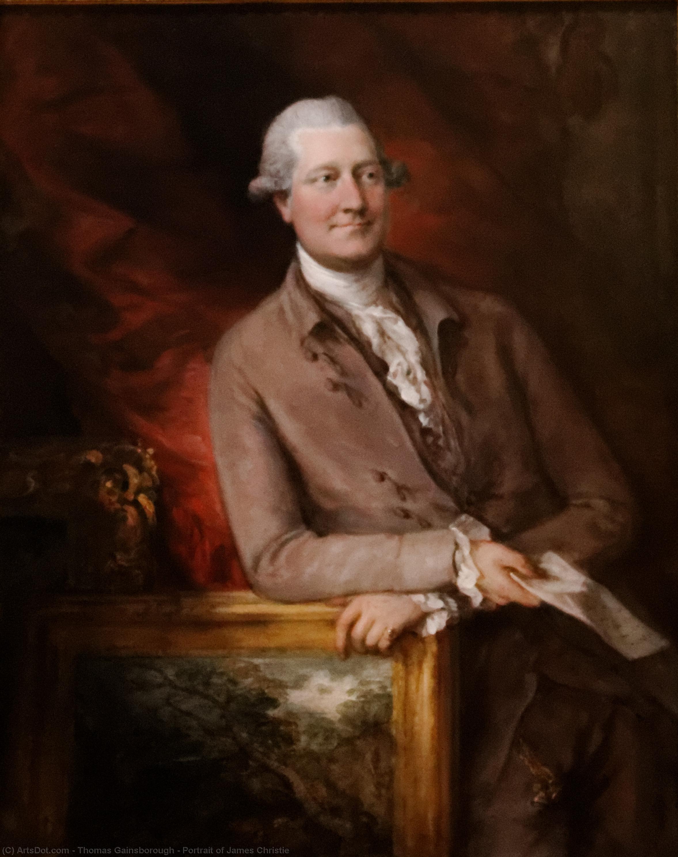 Wikioo.org - The Encyclopedia of Fine Arts - Painting, Artwork by Thomas Gainsborough - Portrait of James Christie
