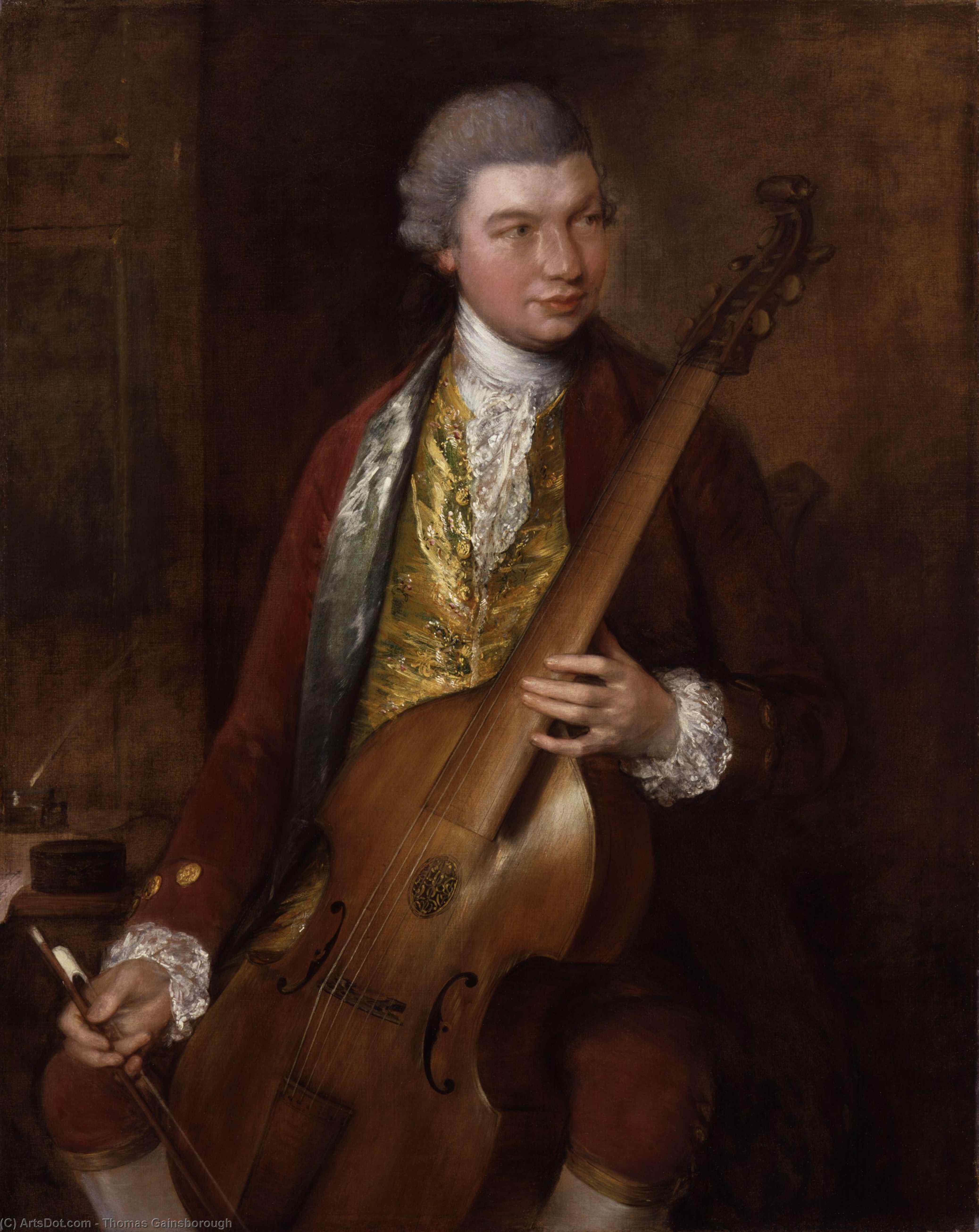 Wikioo.org - The Encyclopedia of Fine Arts - Painting, Artwork by Thomas Gainsborough - Carl Friedrich Abel