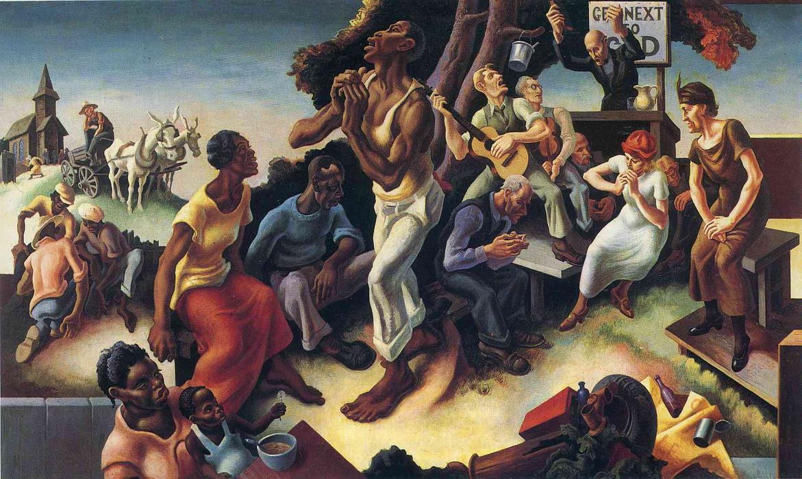 Wikioo.org - The Encyclopedia of Fine Arts - Painting, Artwork by Thomas Hart Benton - Arts of the South