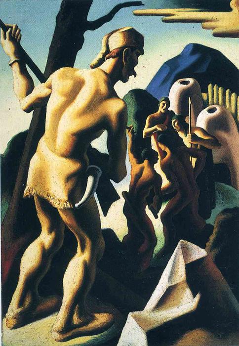 Wikioo.org - The Encyclopedia of Fine Arts - Painting, Artwork by Thomas Hart Benton - The Pathfinder