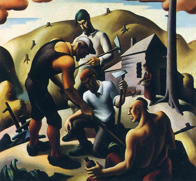 Wikioo.org - The Encyclopedia of Fine Arts - Painting, Artwork by Thomas Hart Benton - Second Chapter. The American Historical Epic Planters