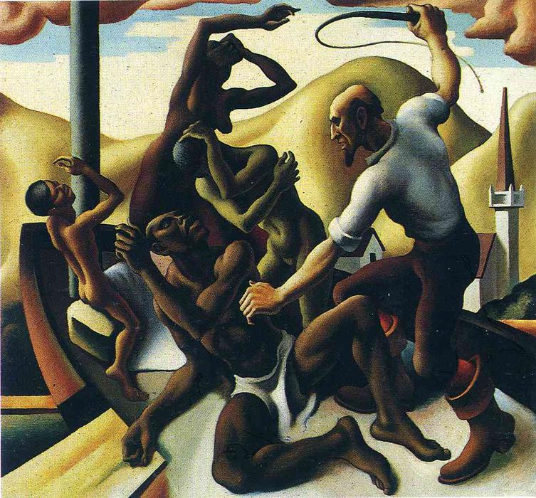 Wikioo.org - The Encyclopedia of Fine Arts - Painting, Artwork by Thomas Hart Benton - Second Chapter. The American Historical Epic Slaves