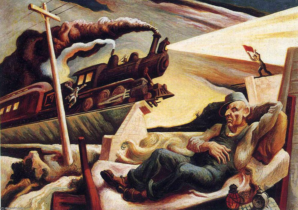 Wikioo.org - The Encyclopedia of Fine Arts - Painting, Artwork by Thomas Hart Benton - The Engineers Dream