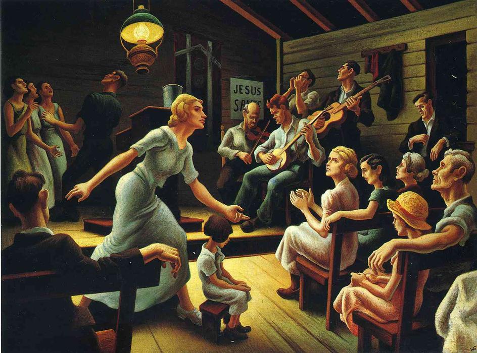 Wikioo.org - The Encyclopedia of Fine Arts - Painting, Artwork by Thomas Hart Benton - Lord Heal the Child