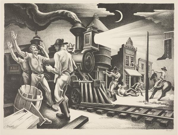 WikiOO.org - Енциклопедия за изящни изкуства - Живопис, Произведения на изкуството Thomas Hart Benton - Jesse James