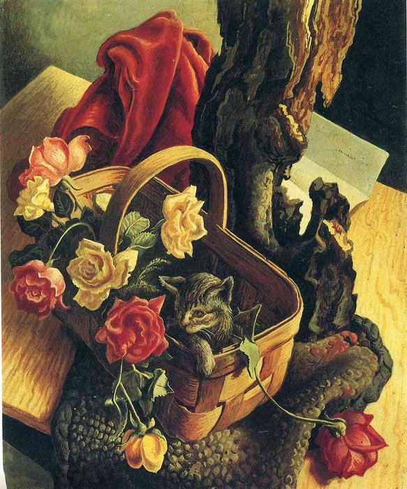Wikioo.org - The Encyclopedia of Fine Arts - Painting, Artwork by Thomas Hart Benton - Pussycat and R
