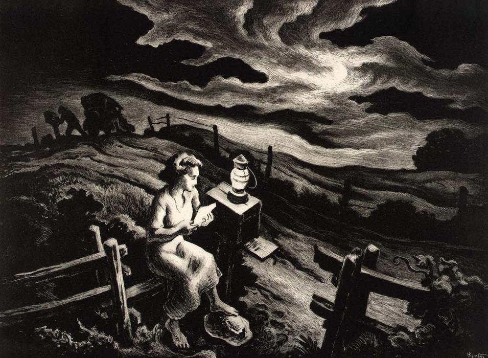 Wikioo.org - The Encyclopedia of Fine Arts - Painting, Artwork by Thomas Hart Benton - Letter from Overseas
