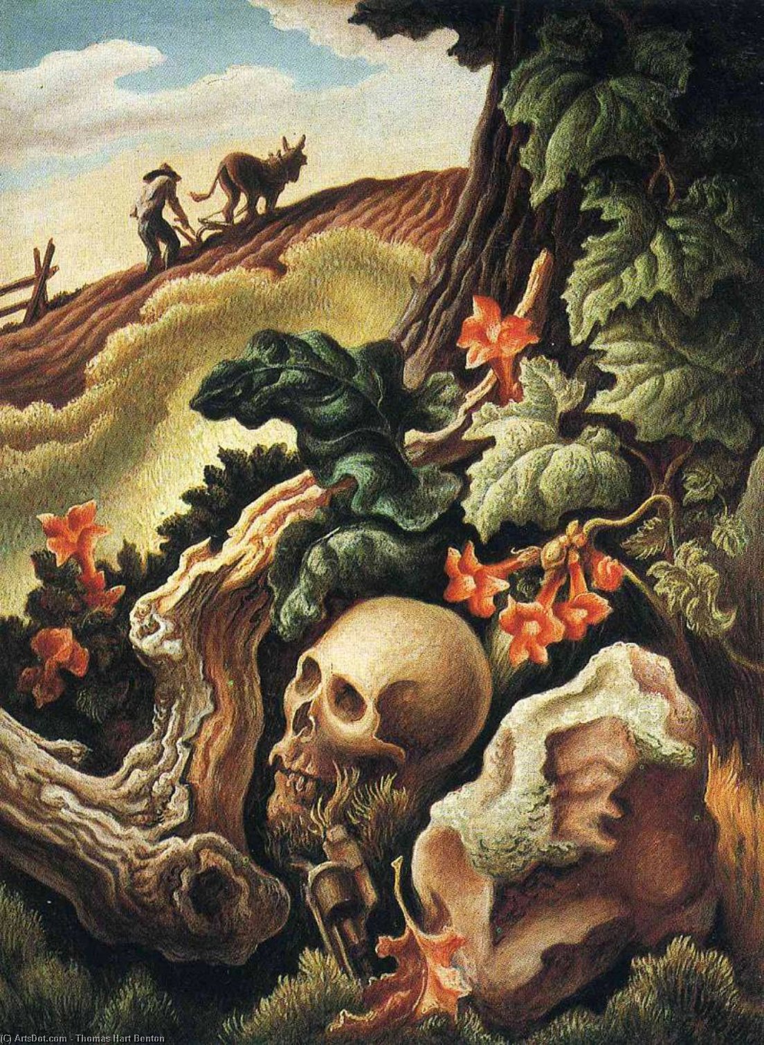 Wikioo.org - The Encyclopedia of Fine Arts - Painting, Artwork by Thomas Hart Benton - After Many Springs