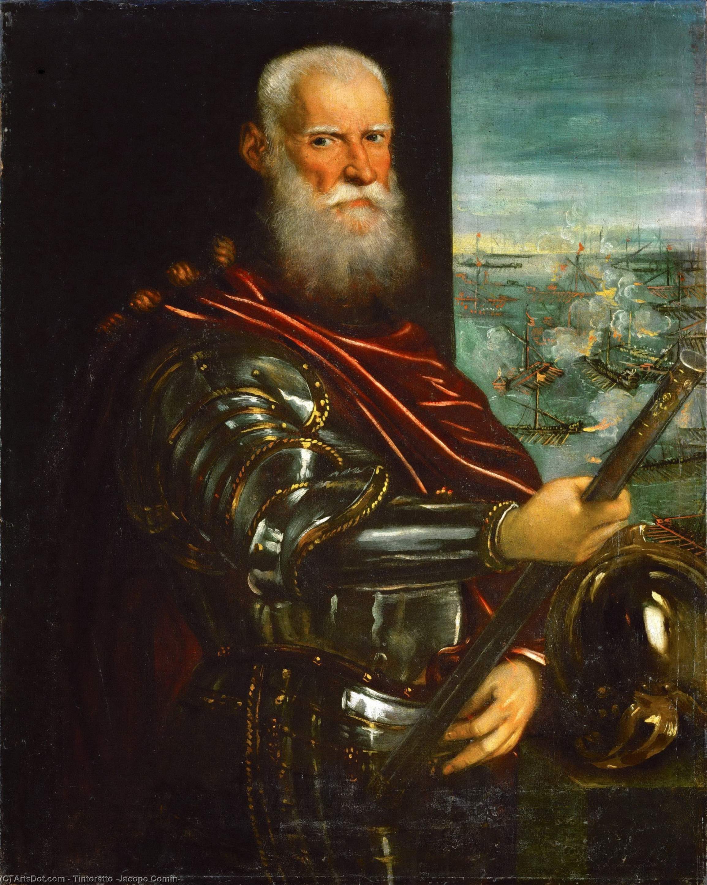 WikiOO.org - Enciklopedija dailės - Tapyba, meno kuriniai Tintoretto (Jacopo Comin) - Sebastiano Venier