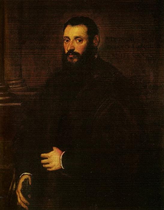 Wikioo.org - The Encyclopedia of Fine Arts - Painting, Artwork by Tintoretto (Jacopo Comin) - Portrait of Nicolaus Padavinus