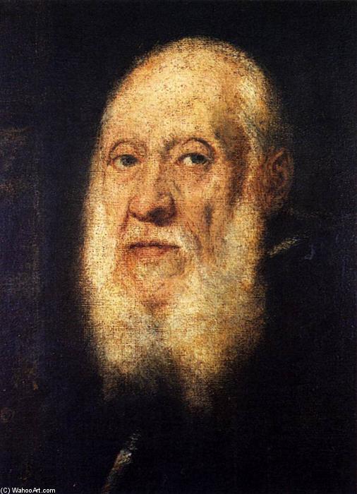 WikiOO.org - אנציקלופדיה לאמנויות יפות - ציור, יצירות אמנות Tintoretto (Jacopo Comin) - Portrait of Jacopo Sansovino