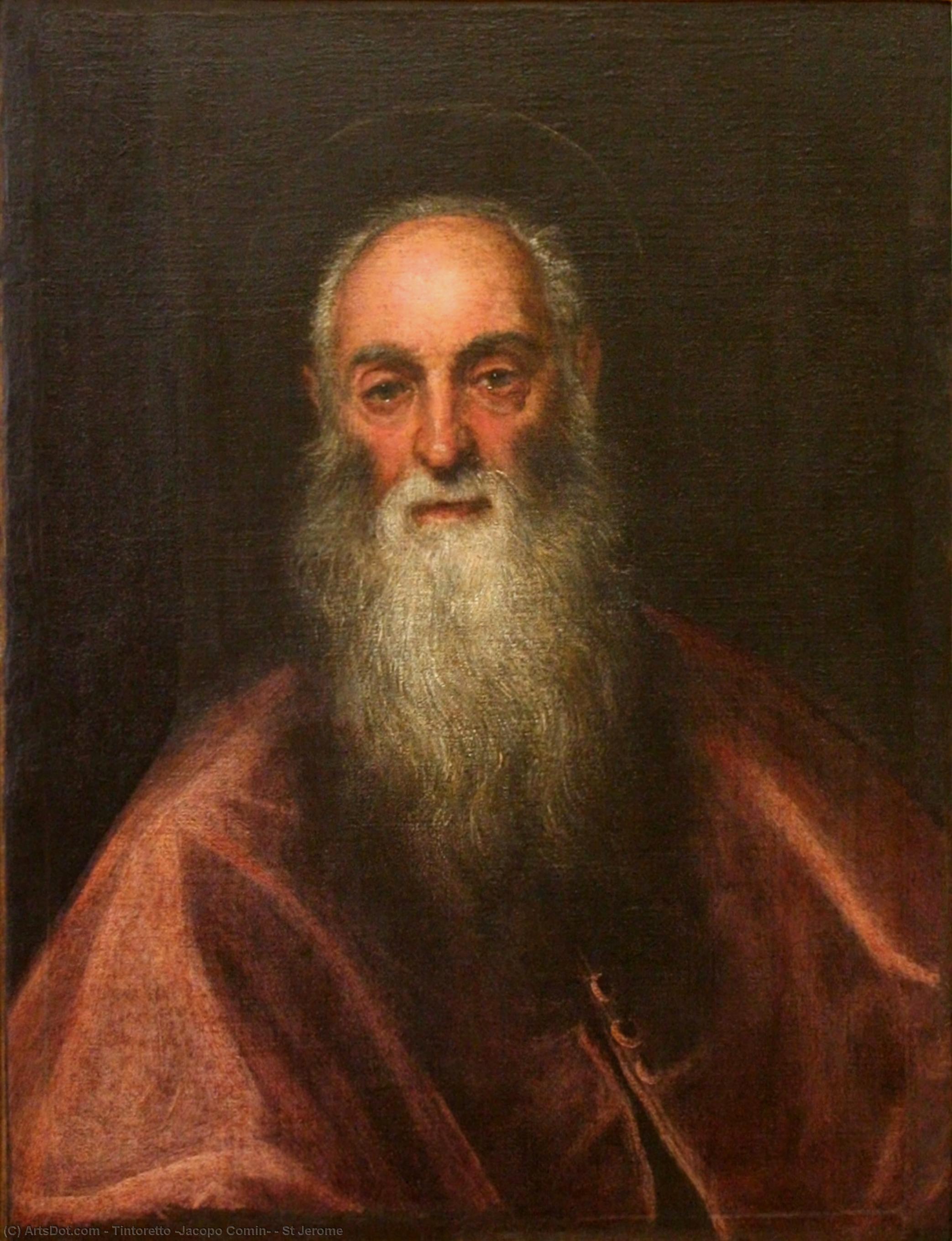 WikiOO.org - Encyclopedia of Fine Arts - Maľba, Artwork Tintoretto (Jacopo Comin) - St Jerome