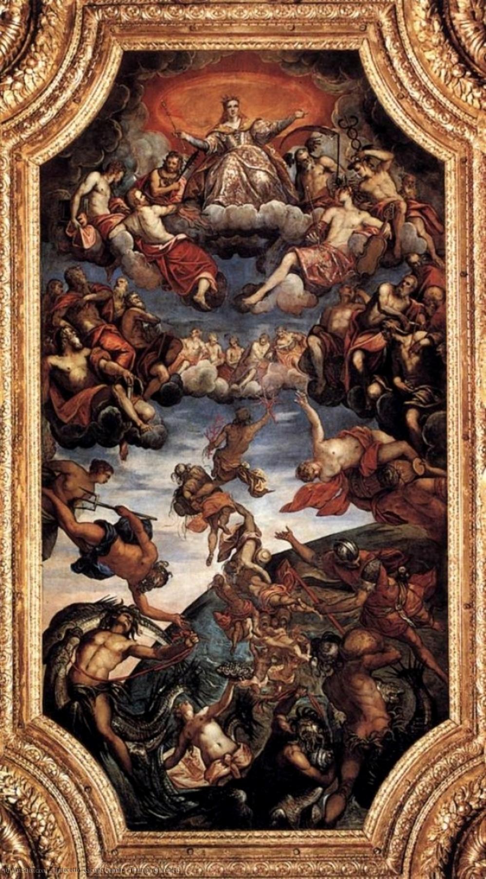 Wikioo.org - The Encyclopedia of Fine Arts - Painting, Artwork by Tintoretto (Jacopo Comin) - Triumph of Venice