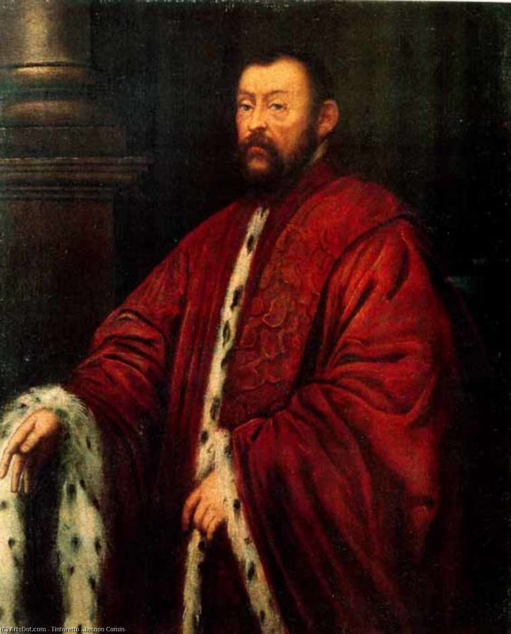 WikiOO.org - Encyclopedia of Fine Arts - Maľba, Artwork Tintoretto (Jacopo Comin) - Marcantonio Barbaro