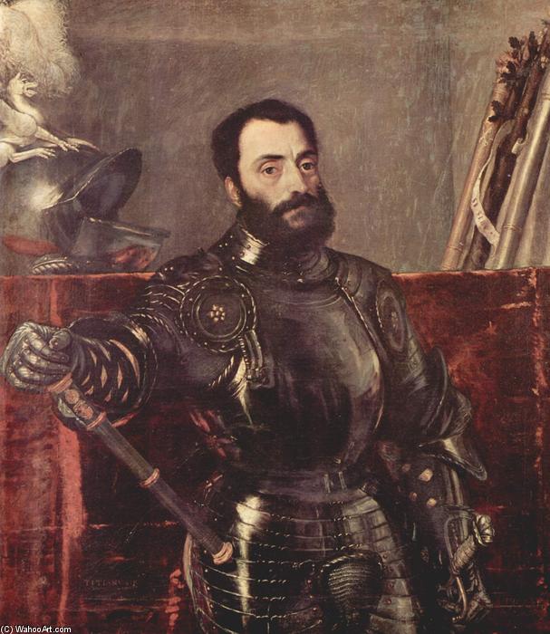 WikiOO.org - Güzel Sanatlar Ansiklopedisi - Resim, Resimler Tiziano Vecellio (Titian) - Portrait of Francesco Maria della Rovere