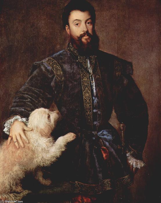 Wikioo.org – L'Encyclopédie des Beaux Arts - Peinture, Oeuvre de Tiziano Vecellio (Titian) - Portrait de Frédéric II Gonzague
