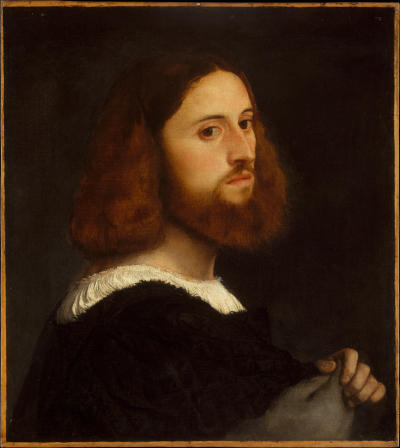 WikiOO.org - 百科事典 - 絵画、アートワーク Tiziano Vecellio (Titian) - 男の肖像