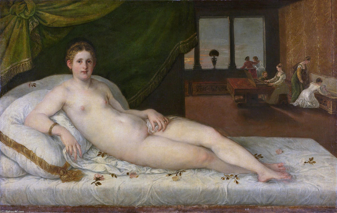 Wikioo.org – La Enciclopedia de las Bellas Artes - Pintura, Obras de arte de Tiziano Vecellio (Titian) - Liggie Venus