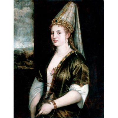 WikiOO.org - אנציקלופדיה לאמנויות יפות - ציור, יצירות אמנות Tiziano Vecellio (Titian) - The Red Sultana