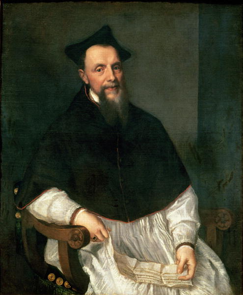 Wikioo.org – L'Enciclopedia delle Belle Arti - Pittura, Opere di Tiziano Vecellio (Titian) - Ritratto di Ludovico Beccadelli