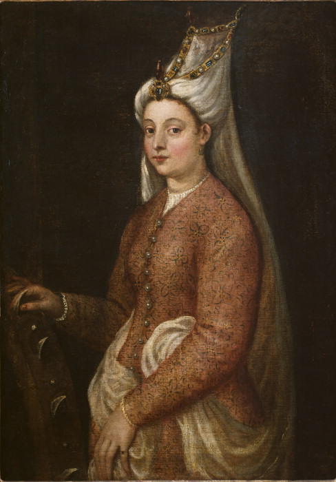 WikiOO.org - 백과 사전 - 회화, 삽화 Tiziano Vecellio (Titian) - Cameria, daughter of Suleiman the Magnificent
