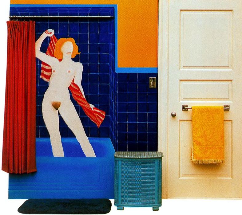 Wikioo.org - The Encyclopedia of Fine Arts - Painting, Artwork by Tom Wesselmann - Collage with bather