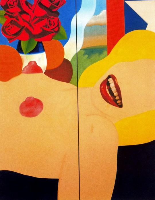 Wikioo.org - The Encyclopedia of Fine Arts - Painting, Artwork by Tom Wesselmann - Great American Nude