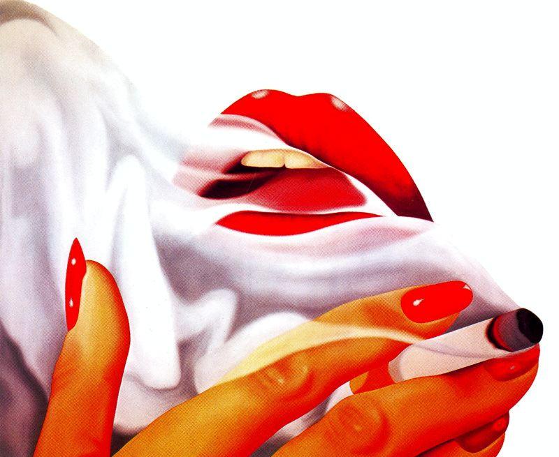 Wikioo.org - The Encyclopedia of Fine Arts - Painting, Artwork by Tom Wesselmann - Smoker