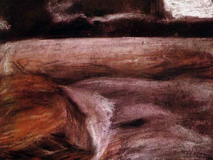 WikiOO.org - Encyclopedia of Fine Arts - Målning, konstverk Umberto Boccioni - Campagna