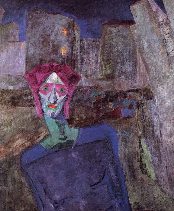 Wikioo.org - Bách khoa toàn thư về mỹ thuật - Vẽ tranh, Tác phẩm nghệ thuật Umberto Boccioni - Nocturne