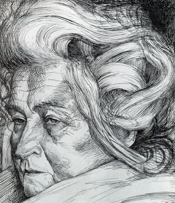 Wikoo.org - موسوعة الفنون الجميلة - اللوحة، العمل الفني Umberto Boccioni - The Mother