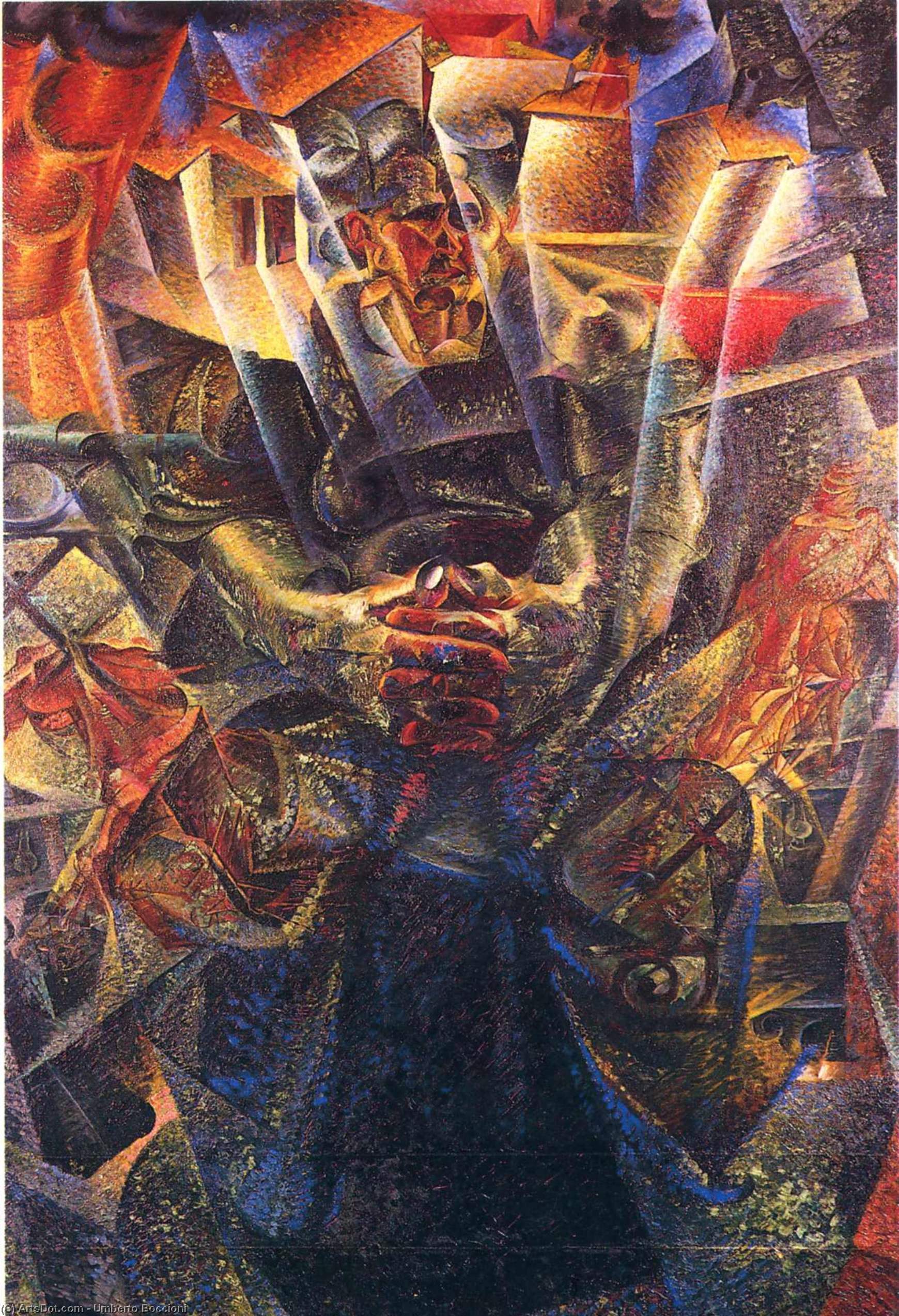 Wikioo.org - The Encyclopedia of Fine Arts - Painting, Artwork by Umberto Boccioni - Materia
