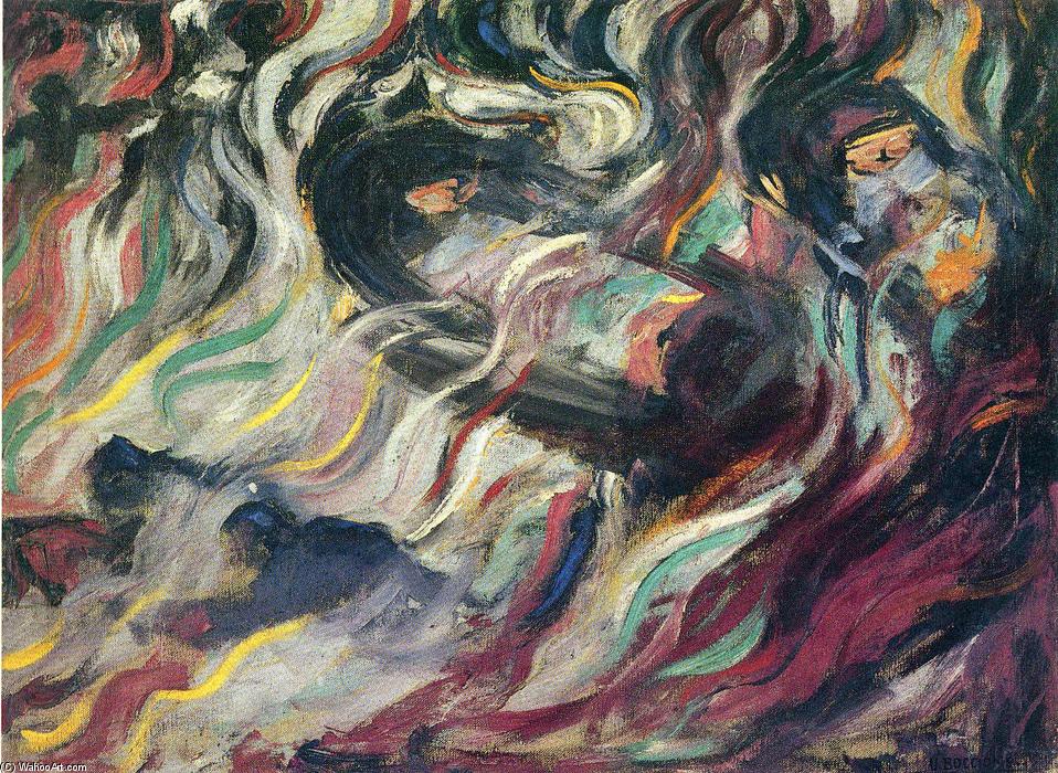 WikiOO.org - Güzel Sanatlar Ansiklopedisi - Resim, Resimler Umberto Boccioni - States of Mind: The Farewells