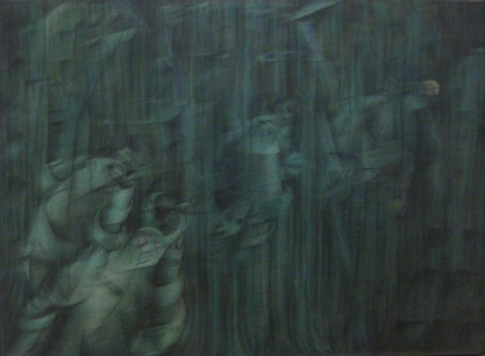 WikiOO.org - אנציקלופדיה לאמנויות יפות - ציור, יצירות אמנות Umberto Boccioni - States of Mind III: Those Who Stay