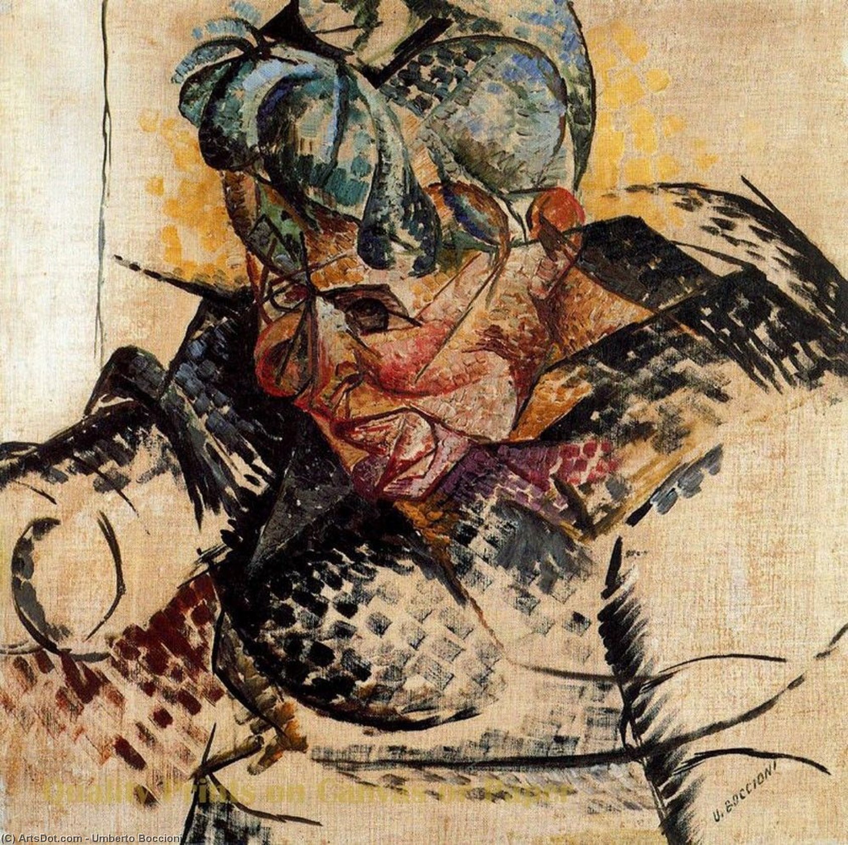 Wikioo.org - สารานุกรมวิจิตรศิลป์ - จิตรกรรม Umberto Boccioni - Abstract Dimensions